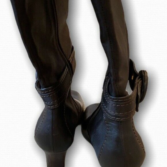 Naturalizer 8.5 Tall Brown Vegan/Flux Leather Boot - Picture 5 of 8